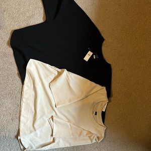 Old navy stretch tech cropped tshirts new with tags in size medium tall